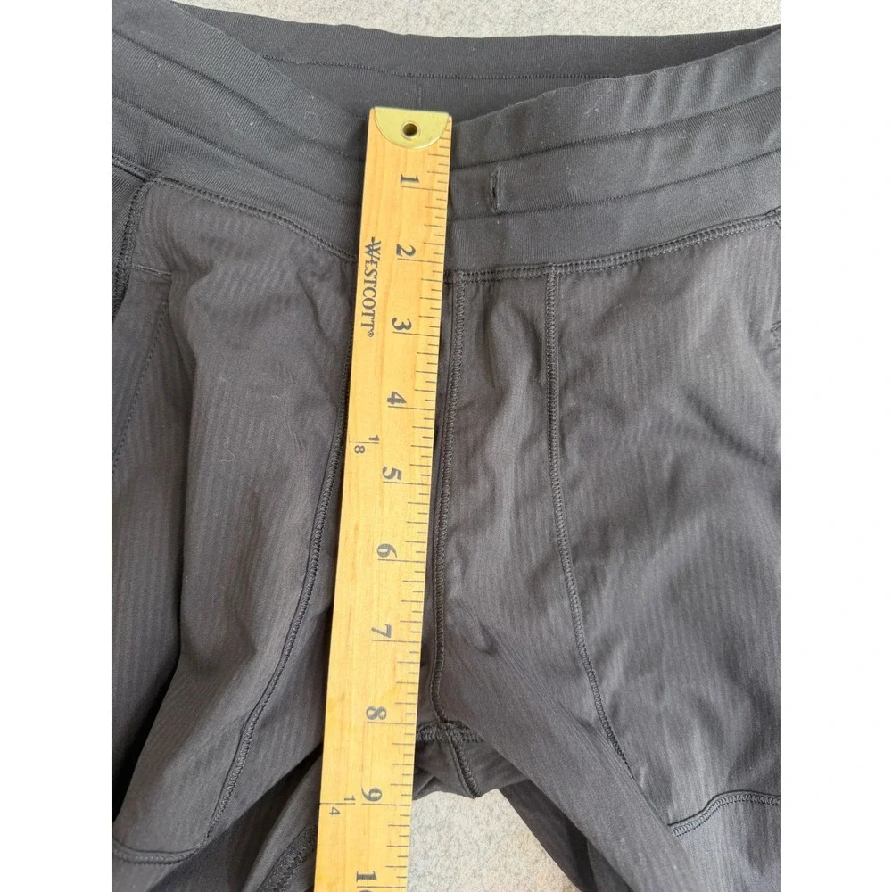 Ivivva by Lululemon Dance Studio Live to Move Pants Girls 12 Black Roll Up Cuffs